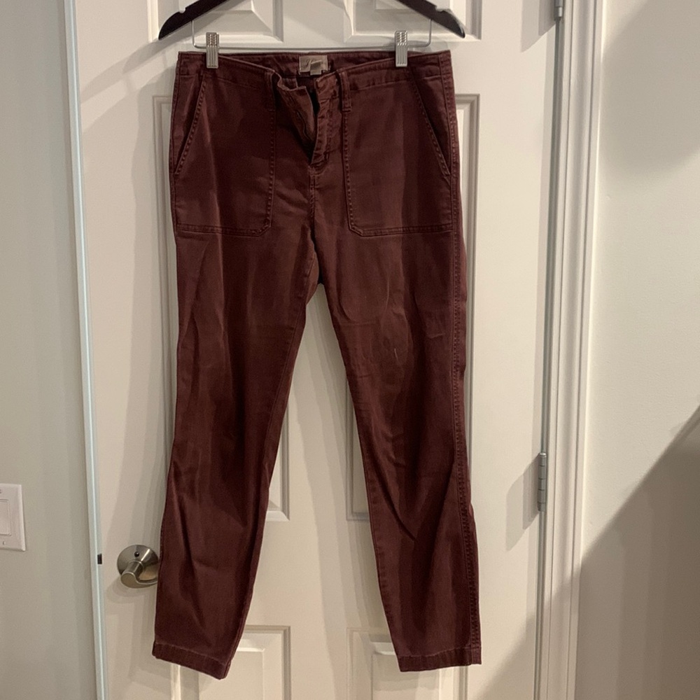 Plum skinny leg J Crew pants